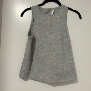 Lululemon Light Grey Open Back Tank Top